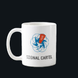 Kväll-scout/Signal-kartell Mugg<br><div class="desc">Mugg med Kväll scout and Signal Cartel logotyps</div>