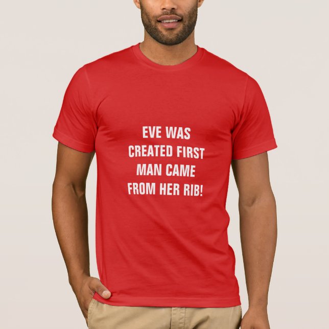 KVÄLL SKAPADES FÖRST T SHIRT (Framsida)