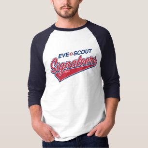 Kväll-Spana den Signaleers Raglanutslagsplatsen T Shirt