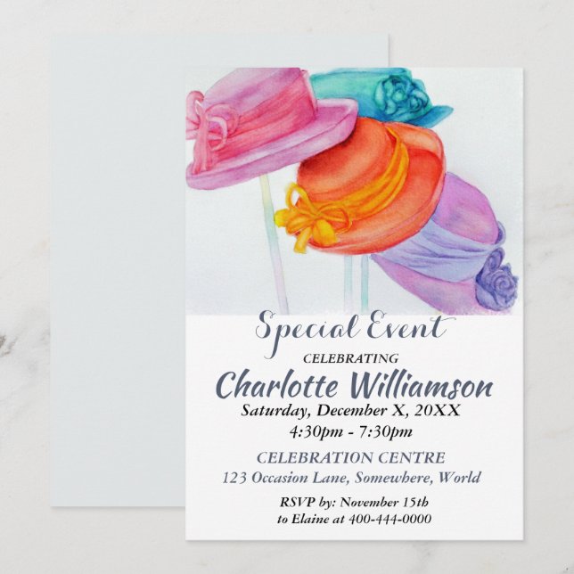 KVÄLL UTAN KILLAR - PARTYINVITATION INBJUDNINGAR (Fram/baksida)