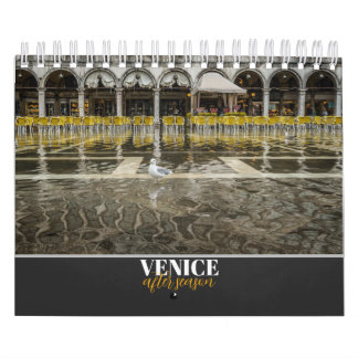 KVÄLL Venedig, Italien efter säsongskalender Kalender