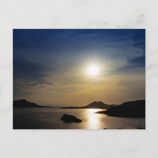 Kväll vid Kap Sounion, Grekland Vykort