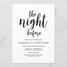 Kvällen innan, Rustic Bröllop Rehearsal Dinner Inbjudningar