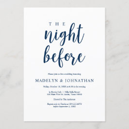 Kvällen innan, Rustic Bröllop Rehearsal Dinner Inbjudningar