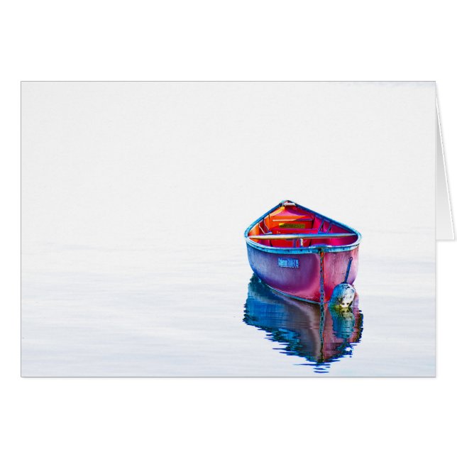 Kvällens lugn hälsningskort (Framsidan Horizontal)