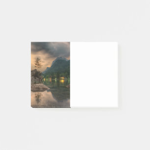 Kvällsbergssjöfotografi Post-it Block
