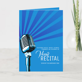 Kvällsblå mikrofon av voalmusikaliskt skäl program