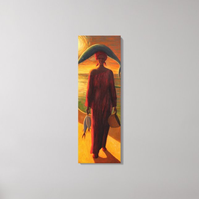 Kvällsfångst Canvastryck (Framsida)