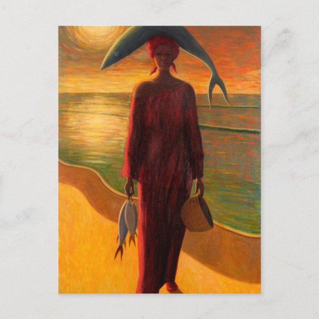 Kvällsfångst Vykort (Framsida)