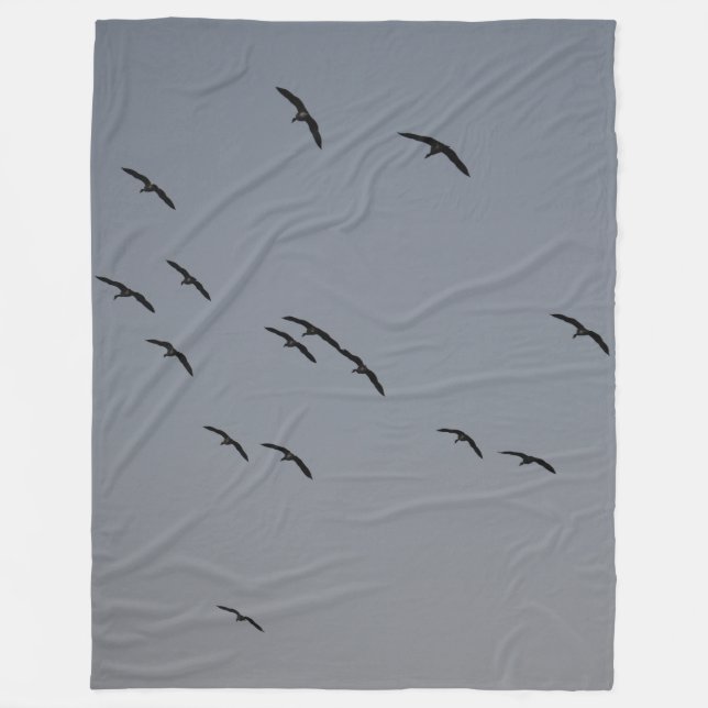 Kvällsflygning Fleecefilt (Framsidan)