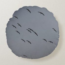 Kvällsflygning Rund Kudde