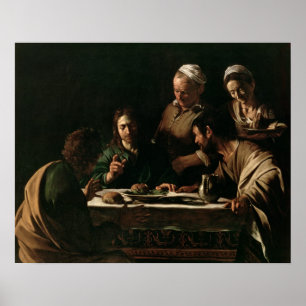 Kvällsmål på Emmaus, 1606 Poster