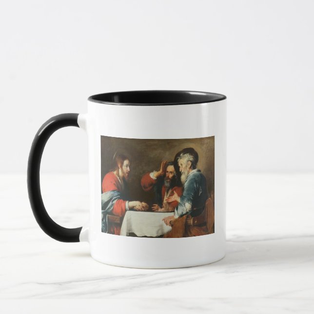 Kvällsmål på Emmaus (olja på kanfas) 2 Mugg (Vänster)