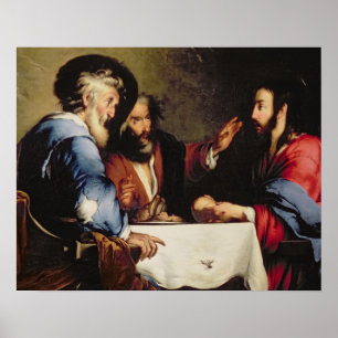 Kvällsmål på Emmaus Poster