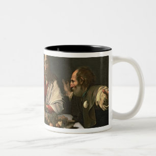 Kvällsmålet på Emmaus, 1601 2 Två-Tonad Mugg
