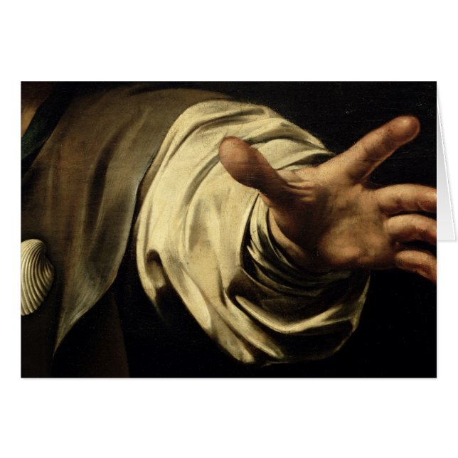 Kvällsmålet på Emmaus, 1601 Hälsningskort (Framsidan Horizontal)