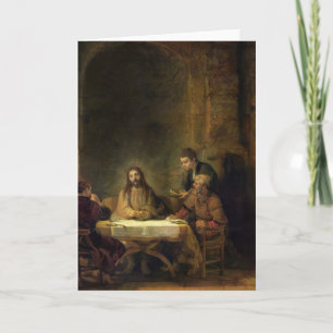 Kvällsmålet på Emmaus, 1648 Kort