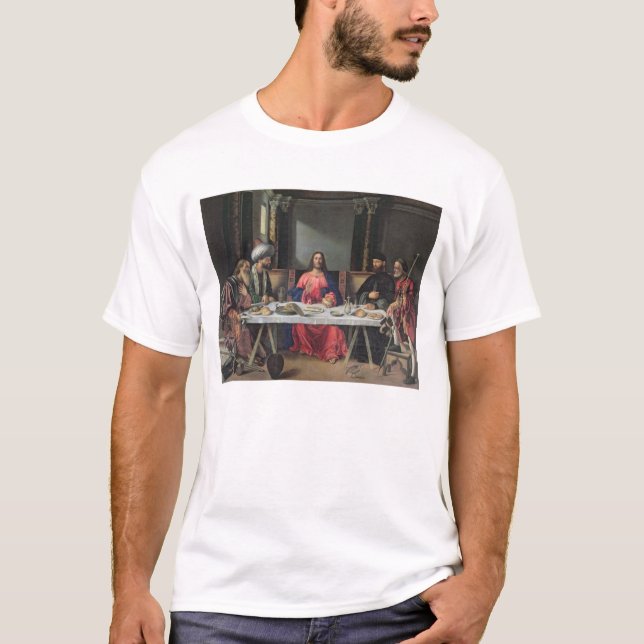 Kvällsmålet på Emmaus (olja på panel) T Shirt (Framsida)