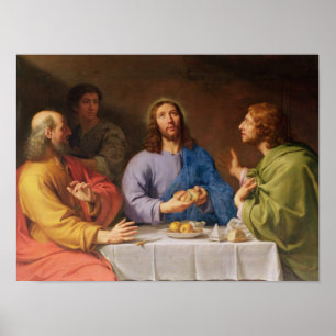 Kvällsmålet på Emmaus Poster