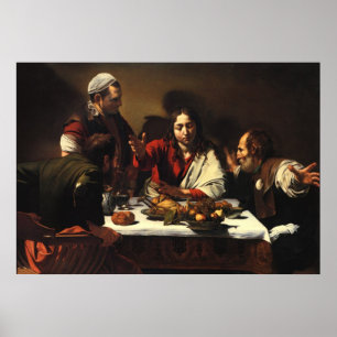 Kvällsmålet på Emmaus Poster