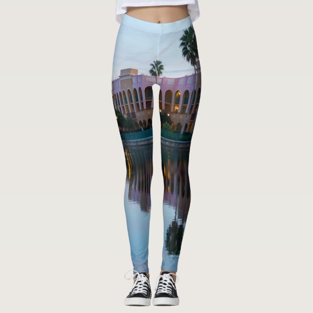 Kvällsresortreflektioner Leggings (Framsida)