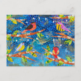 Kvällssångfåglar Vykort