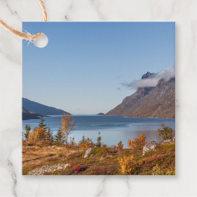 Kvaloya Island Norge Gåvor Etiketter (Framsida)