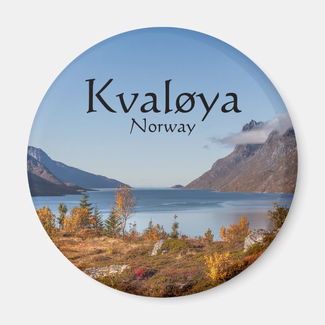 Kvaloya Island Norge Magnet (Framsidan)