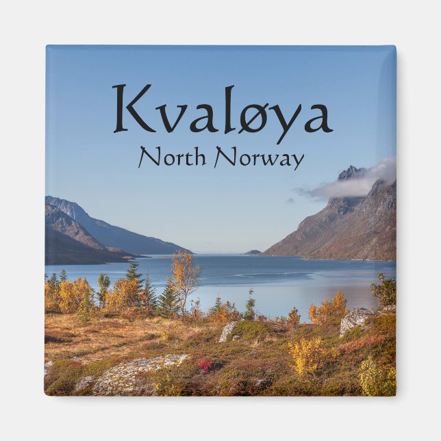 Kvaloya Island Norge Magnet (Framsidan)