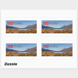 Kvaloya Island Norge Rektangulärt Klistermärke