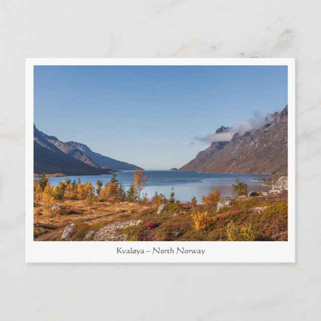 Kvaloya Island Norge Vykort (Framsida)