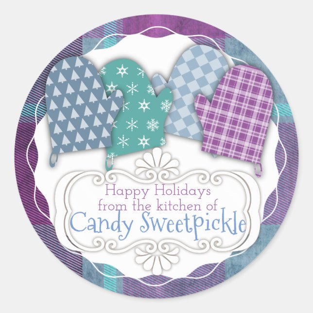 Kvalster från köket runt klistermärke (Framsida)