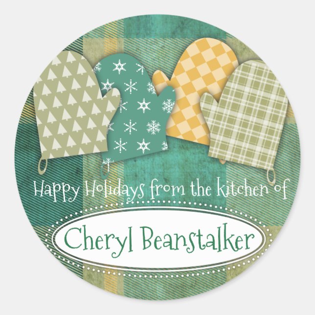 Kvalster från köket runt klistermärke (Framsida)