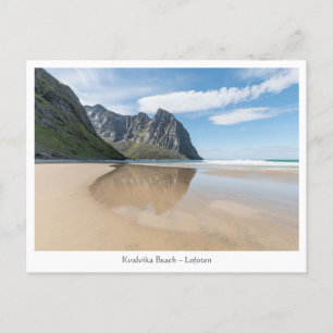 Kvalvika Beach Lofoten Vykort