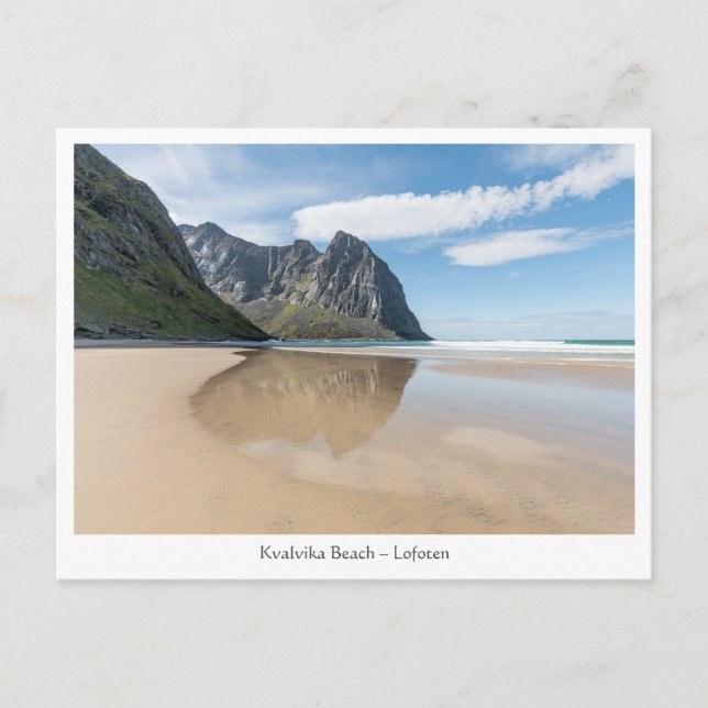 Kvalvika Beach Lofoten Vykort (Framsida)