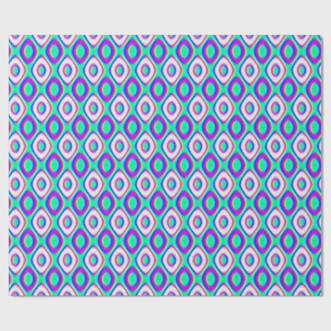 Kvantfysik Geometriskt Mönster  Presentpapper (Platt)
