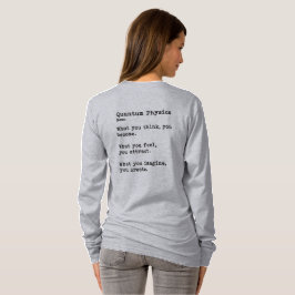 Kvantfysik: Långärmad Crew Nacke T Shirt
