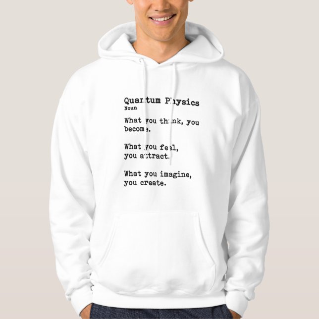 Kvantfysik: Ljust Färgad Hoodies Hoodie (Framsida)