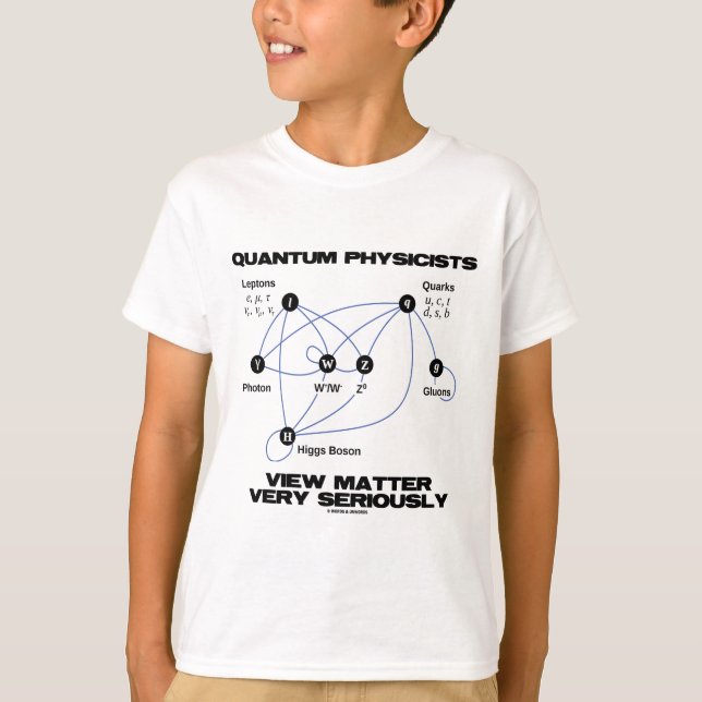 Kvantfysikerna ser mycket allvarligt på saken t shirt (Framsida)