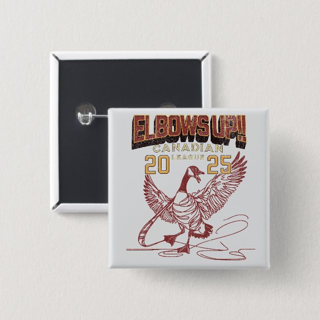 KVAR UPP! Canadian League Canada Geese Knapp (Framsida & baksida)