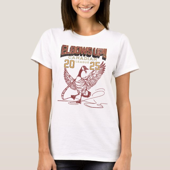 KVAR UPP! Canadian League Canada Geese T Shirt (Framsida)
