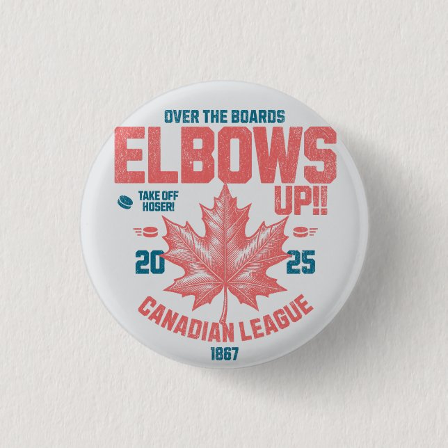 KVAR UPP! Över Boards Canadian League Hockey Knapp (Framsida)