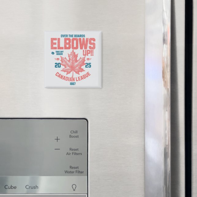 KVAR UPP! Över Boards Canadian League Hockey Magnet (In Situ (Fridge))