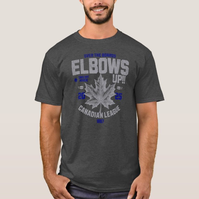 KVAR UPP! Över tavlorna Canadian Hockey Culture T Shirt (Framsida)