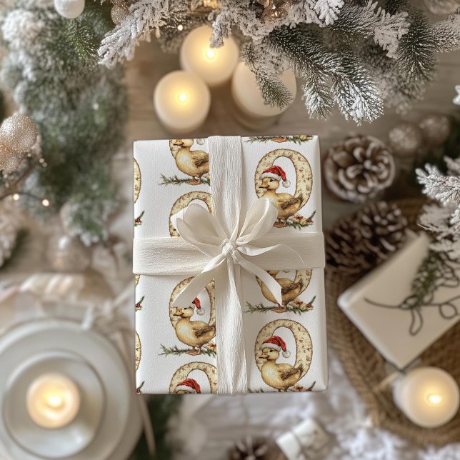 Kvarhållande av Julafton Anka Brev under jul förra Presentpapper (Skapare uppladdad)