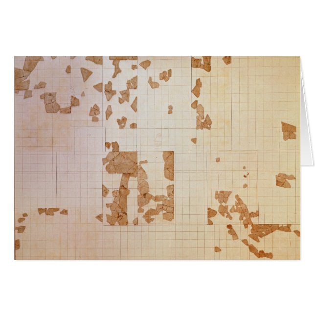 Kvarleva av en cadastre hälsningskort (Framsidan Horizontal)