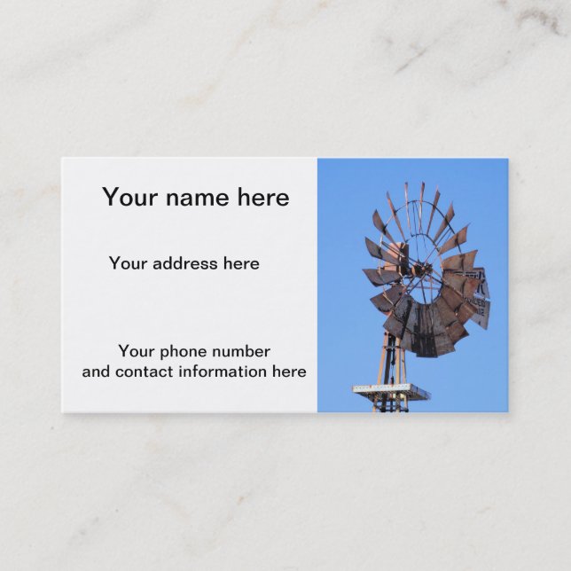 Kvarn 1 visitkort (Framsida)