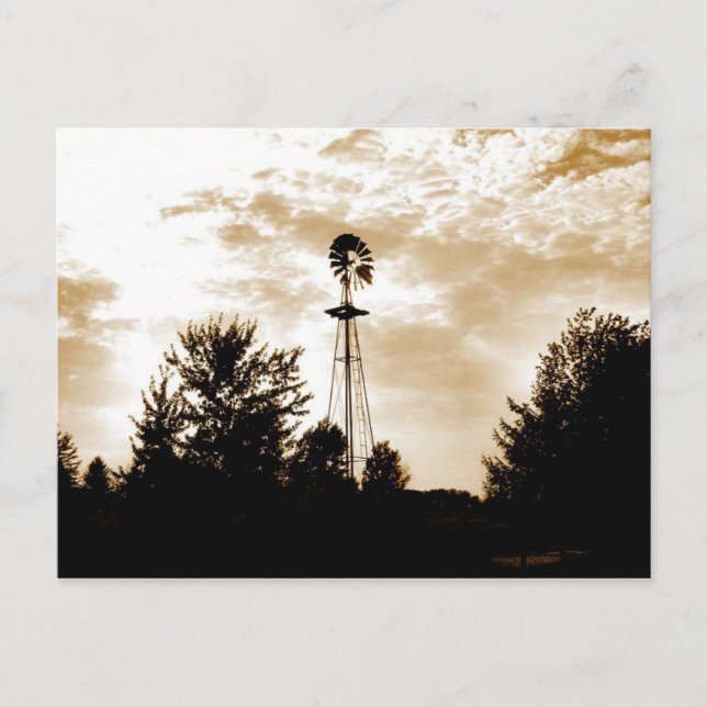 Kvarn at Dusk Vykort (Framsida)