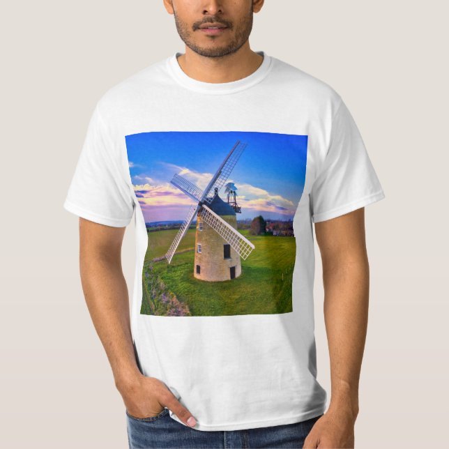 Kvarn Blå himmel T Shirt (Framsida)