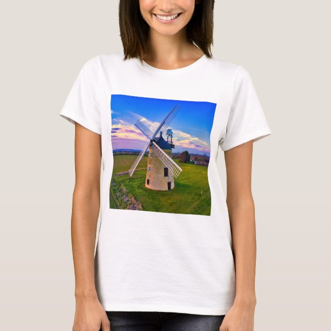 Kvarn Blå himmel T Shirt (Framsida)